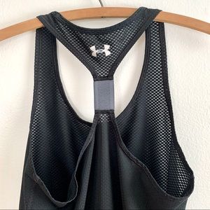Under Armour Black Mesh Racerback Tank Top